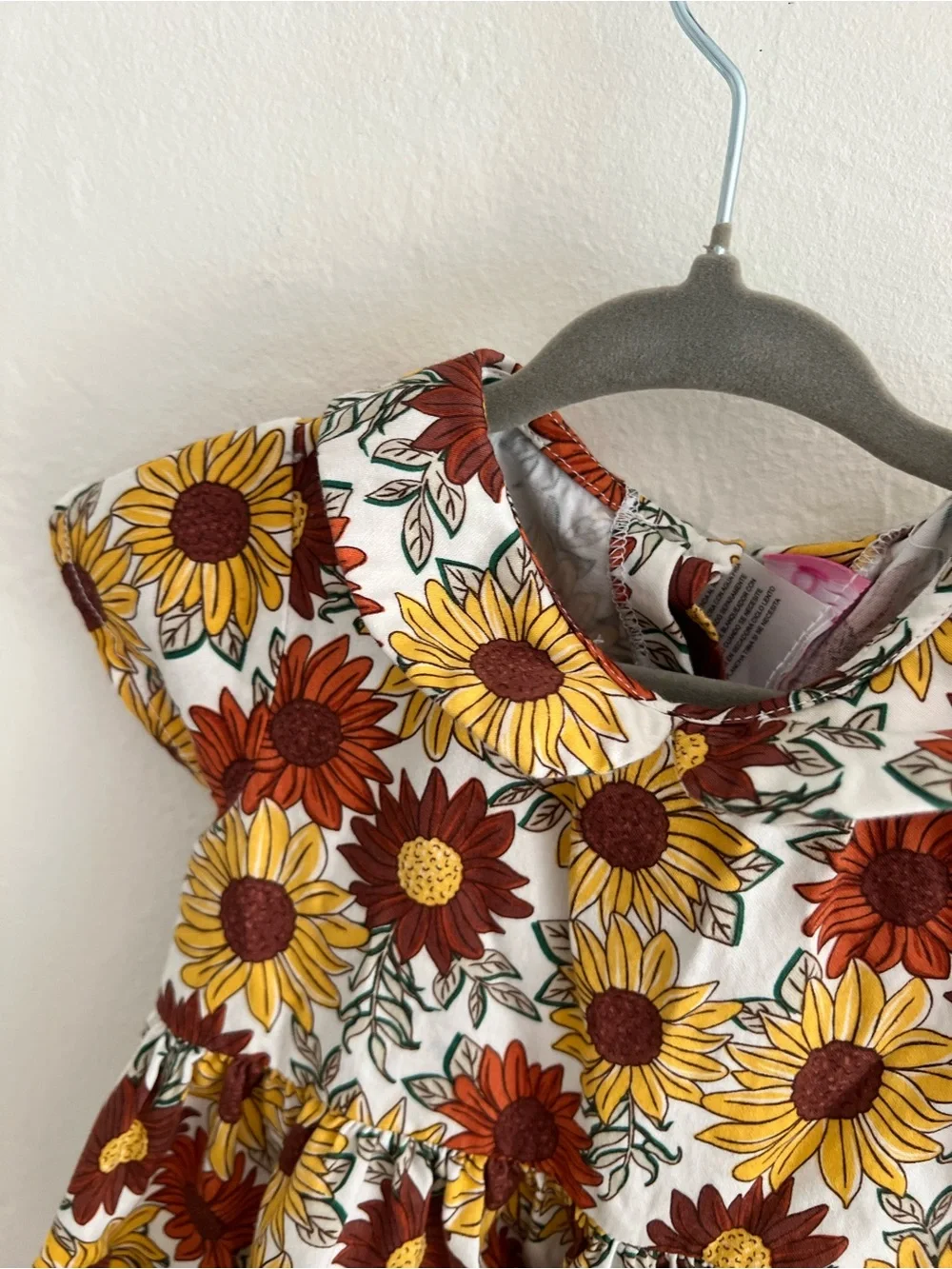 Good Lad Sunflower Dress in Yellow, Red & White